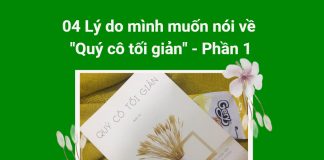 04 Lý do mà mình muốn nói về “Quý cô tối giản”