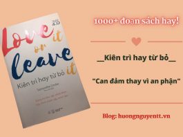 Can đảm thay vì an phận